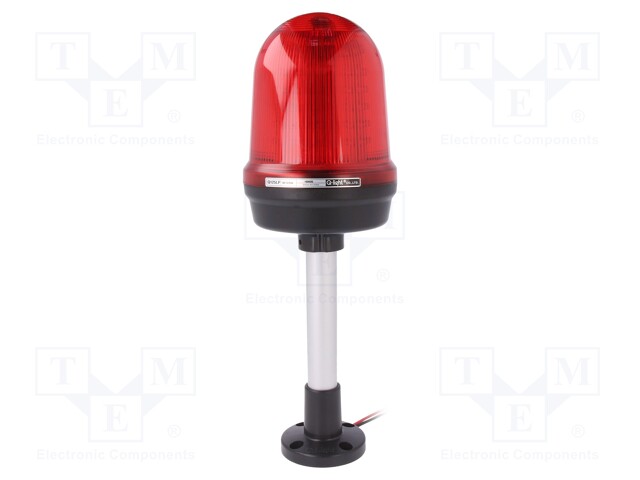 Signaller: lighting; flashing light,continuous light; red; IP65