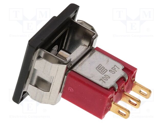 Switch: push-button; Pos: 2; SPDT; 0.02A/20VDC; 0.02A/20VAC; 700