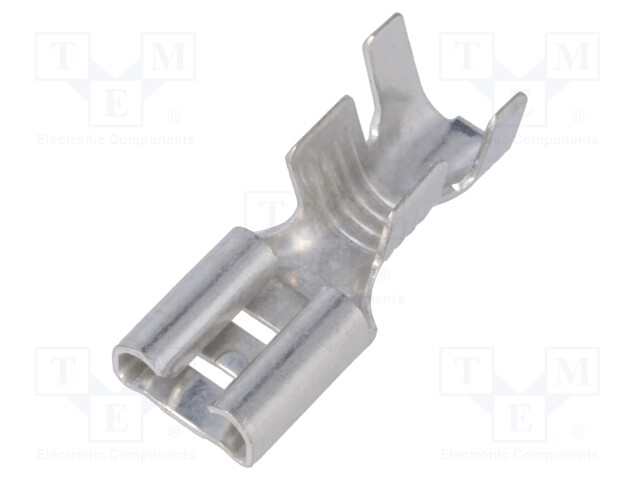 Terminal: flat; 6.3mm; 0.8mm; female; 4÷6mm2; crimped; for cable