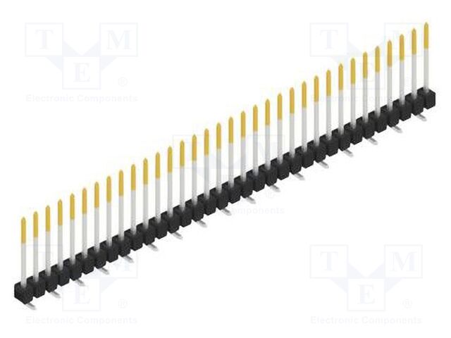 Connector: pin strips; pin header; male; PIN: 34; 2.54mm; SMT; 1x34