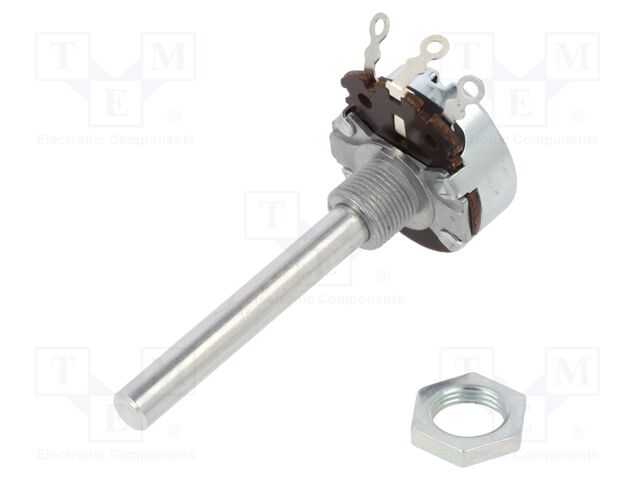 Potentiometer: shaft; single turn; 10kΩ; 4W; ±10%; 6mm; wirewound