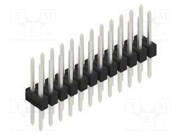 Connector: pin strips; pin header; male; PIN: 24; 2.54mm; THT; 2x12