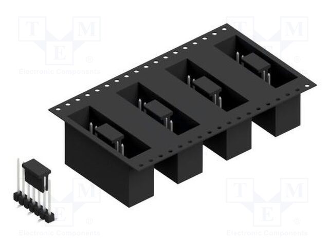 Connector: pin strips; pin header; male; PIN: 7; 2.54mm; SMT; 1x7