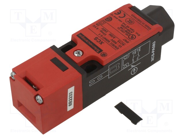 Safety switch: key operated; Series: XCSPA; Contacts: NC + NO x2
