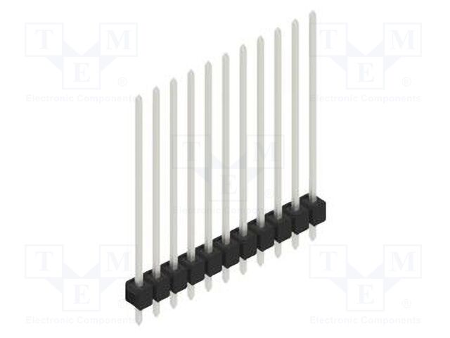 Connector: pin strips; pin header; male; PIN: 11; 2.54mm; THT; 1x11