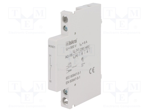 Auxiliary contacts; Series: IK,IKA,IKA-R,IKD,IKD-R; Contacts: NC