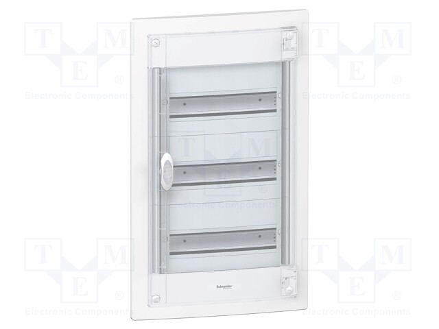 Enclosure: for modular components; IP40; plaster embedded; IK09
