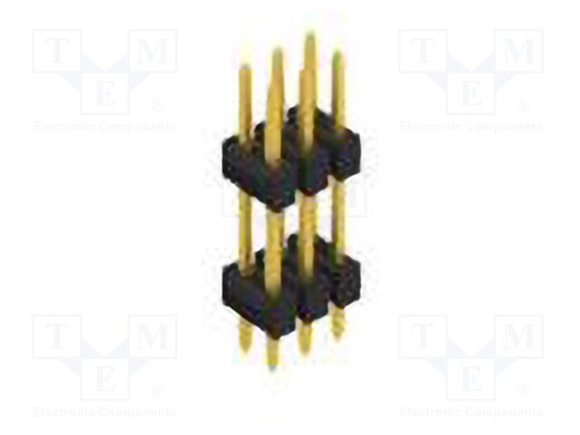 Connector: pin strips; pin header; male; PIN: 6; 2.54mm; THT; 2x3