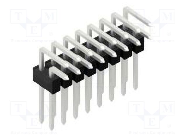 Connector: pin strips; pin header; male; PIN: 16; 2.54mm; THT; 2x8