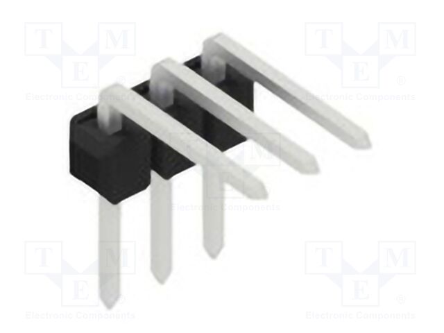 Connector: pin strips; pin header; male; PIN: 3; 2.54mm; THT; 1x3