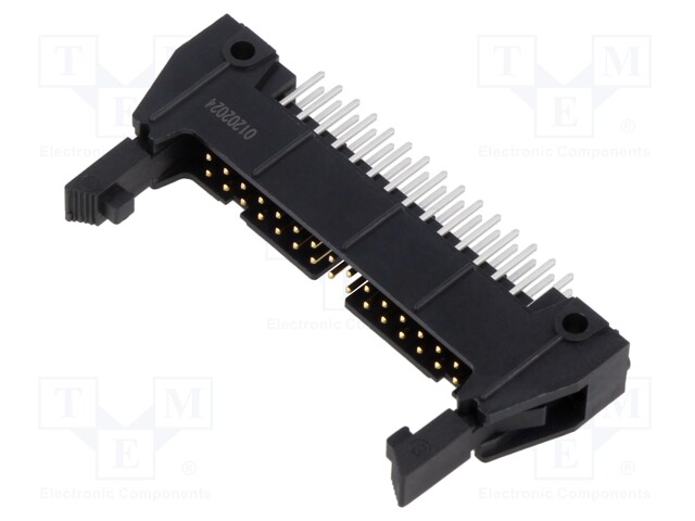 Socket; IDC; male; PIN: 30; straight; with long latch; THT; 5A; 3000