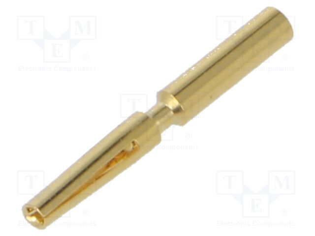Contact; female; 1mm; gold-plated; 0.25÷0.5mm2; crimped; for cable