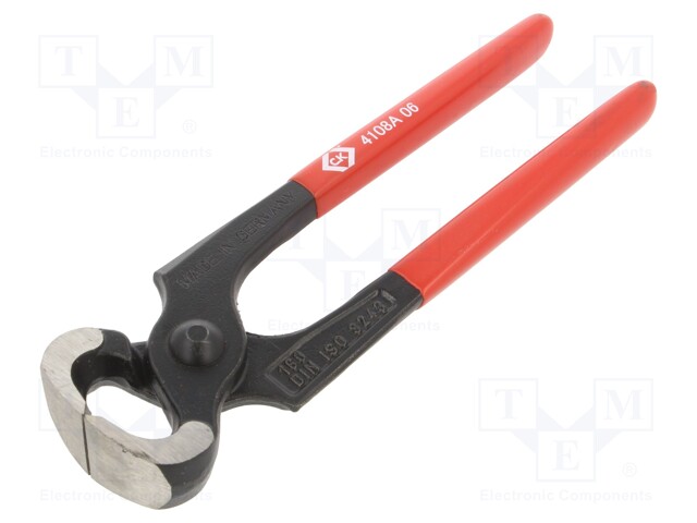 Carpenters pincers; end,cutting; 160mm