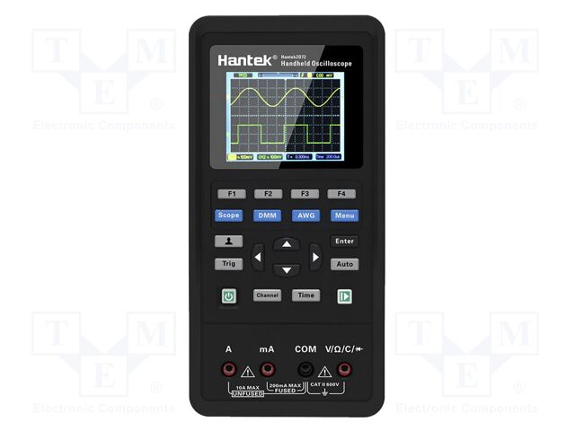 Handheld oscilloscope; 40MHz; 8bit; colour,LCD TFT 2,8"; Ch: 2