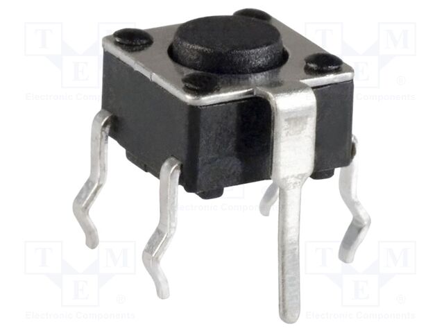TACT SW, SPST-NO-DB, 0.05A, 12V, SOLDER