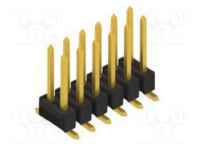 Connector: pin strips; pin header; male; PIN: 12; 2.54mm; SMT; 2x6