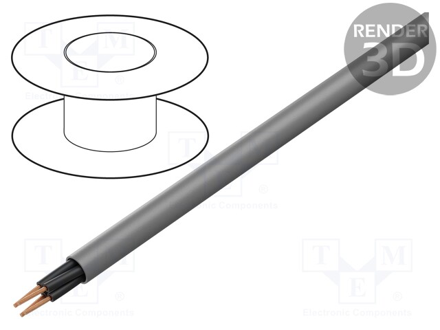 Wire; ÖLFLEX® CLASSIC 415 CP; 4x0,5mm2; tinned copper braid; PUR