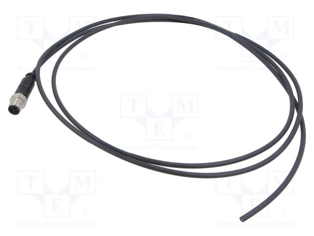 Connector: M12; plug; PIN: 4; male; A code-DeviceNet / CANopen; 2m