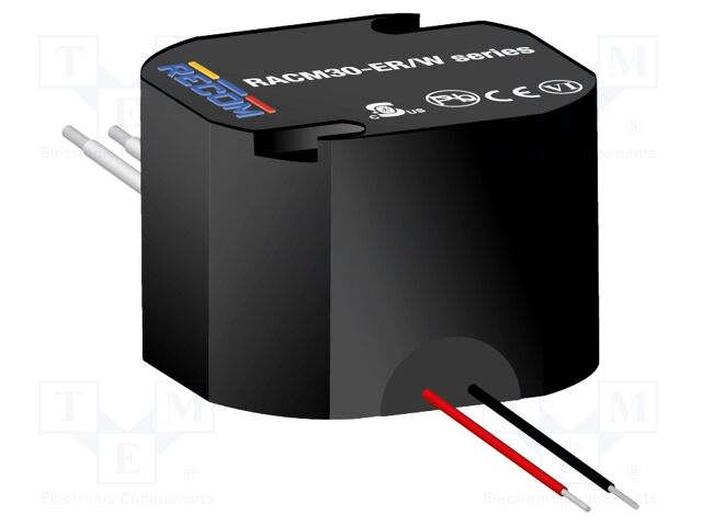 Converter: AC/DC; 30W; Uout: 12VDC; Iout: 2.5A; 88%; 90÷264VAC; 4400V