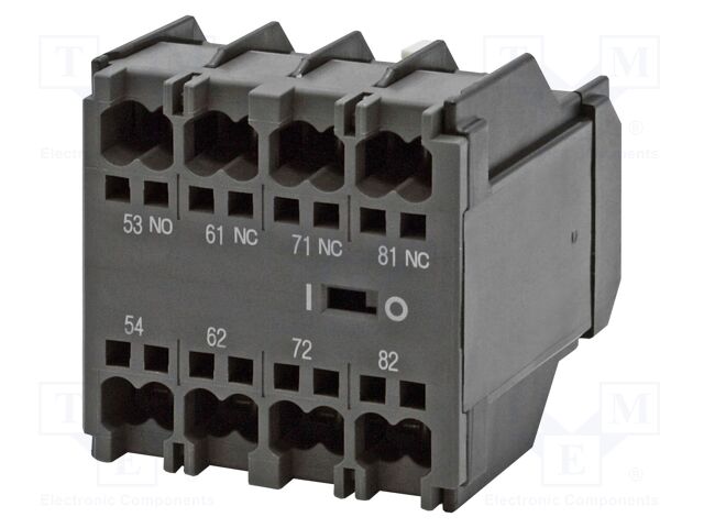 Auxiliary contacts; Leads: spring clamps