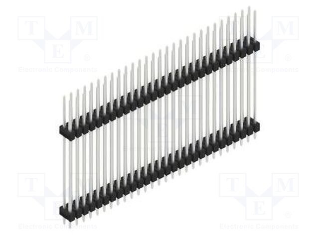 Connector: pin strips; pin header; male; PIN: 56; 2.54mm; THT; 2x28