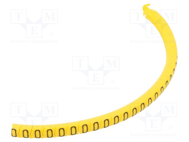 Markers for cables and wires; Label symbol: 0; 1.3÷3mm; PVC; PA