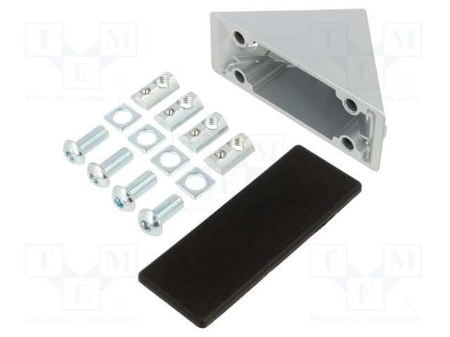 Angle bracket; for profiles; W: 39.9mm; H: 79mm; L: 79mm; aluminium