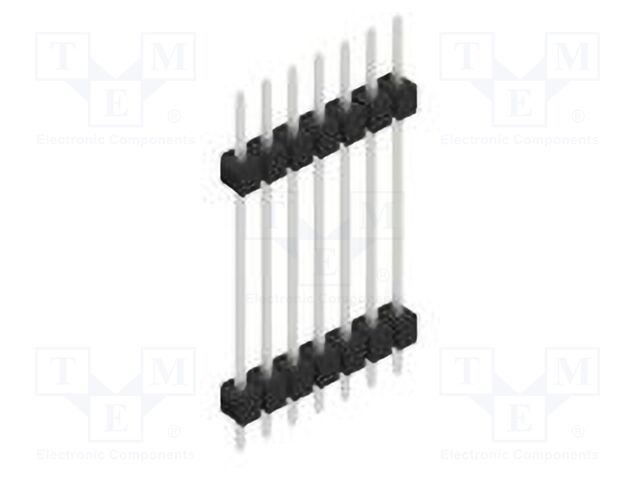 Connector: pin strips; pin header; male; PIN: 7; 2.54mm; THT; 1x7