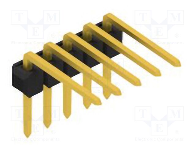 Connector: pin strips; pin header; male; PIN: 5; 2.54mm; THT; 1x5