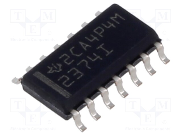 IC: operational amplifier; 3MHz; Ch: 4; SO14; ±1.35÷8VDC,2.7÷16VDC