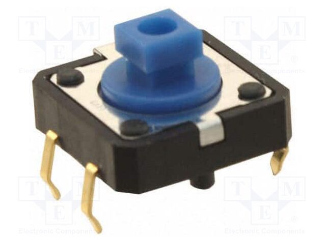 Microswitch TACT; SPST-NO; Pos: 2; 0.05A/24VDC; THT; none; 1.27N