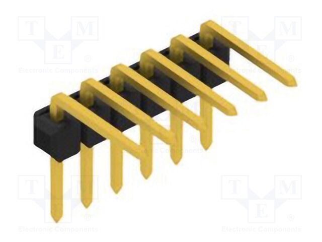 Connector: pin strips; pin header; male; PIN: 6; 2.54mm; THT; 1x6