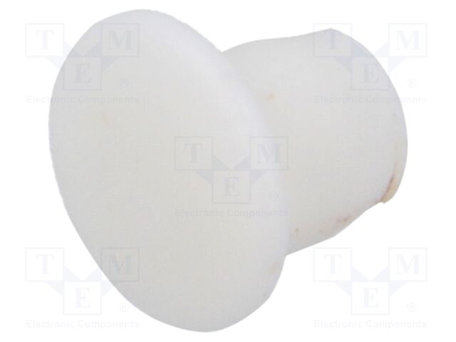 Accessories: stopper; H: 6.2mm; push-in; Flange dia: 7mm; white