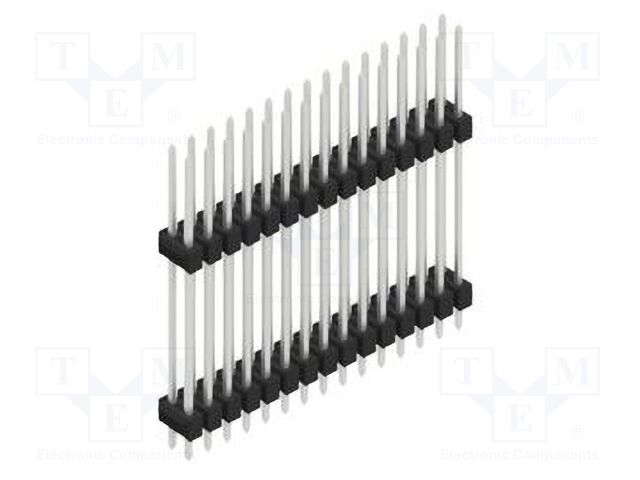 Connector: pin strips; pin header; male; PIN: 30; 2.54mm; THT; 2x15