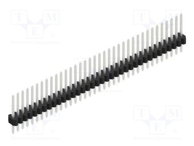 Connector: pin strips; pin header; male; PIN: 36; 1.27mm; THT; 1x36