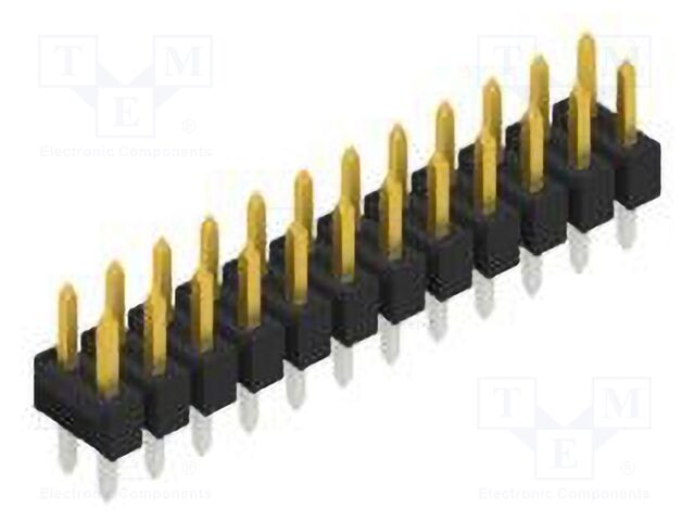 Connector: pin strips; pin header; male; PIN: 24; 2.54mm; THT; 2x12