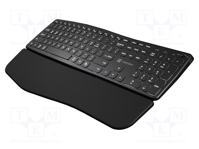 Keyboard; black; USB A; wireless,Bluetooth 5.0,US layout