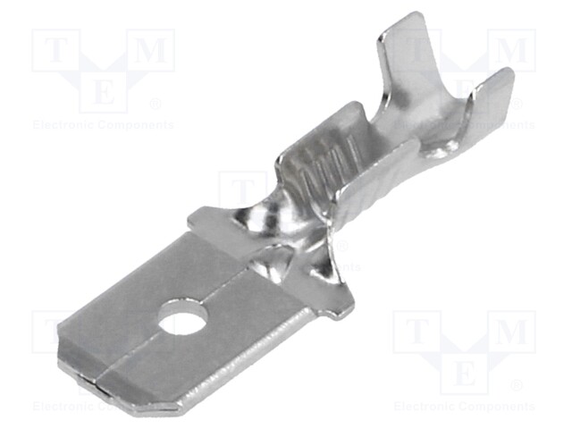 Terminal: flat; 6.3mm; 0.8mm; male; 0.5÷1mm2; crimped; for cable