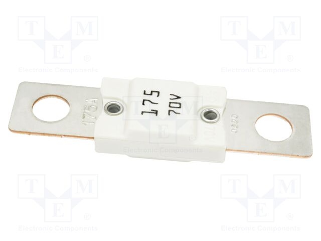Fuse: fuse; 175A; 70VDC; automotive; 68mm; M8 screw; 68x16mm