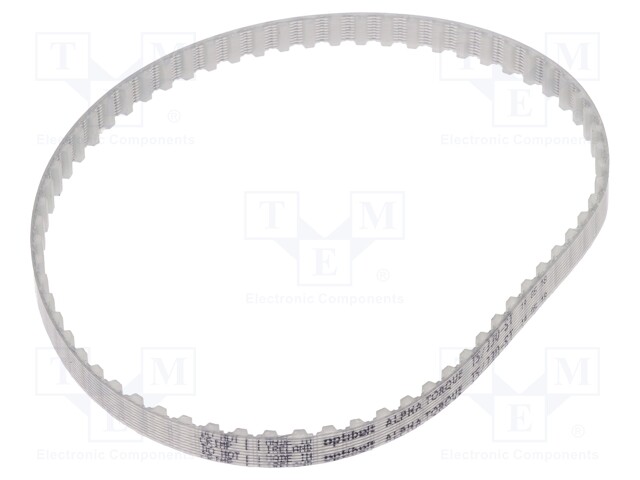 Timing belt; T5; W: 6mm; H: 2.2mm; Lw: 330mm; Tooth height: 1.2mm