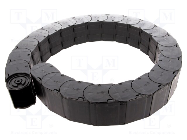 Cable chain; Series: 158; Bend.rad: 175mm; L: 1012mm