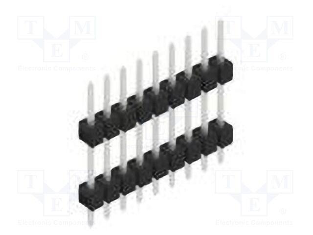 Connector: pin strips; pin header; male; PIN: 9; 2.54mm; THT; 1x9