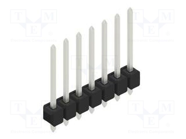 Connector: pin strips; pin header; male; PIN: 7; 2.54mm; THT; 1x7