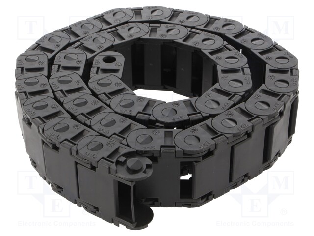 Cable chain; Series: 15; Bend.rad: 38mm; L: 1006mm; Int.width: 25mm