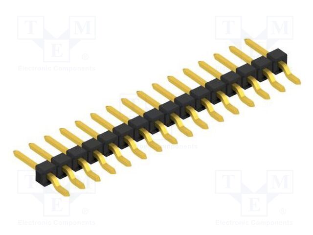 Connector: pin strips; pin header; male; PIN: 16; 2.54mm; SMT; 1x16