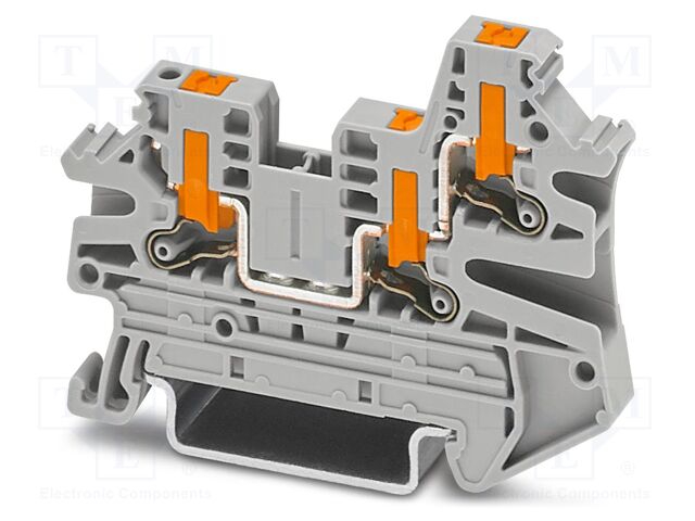 Splice terminal: rail; PTV; 24A; 800V; push-in; PA; L: 45.7mm; H: 60mm