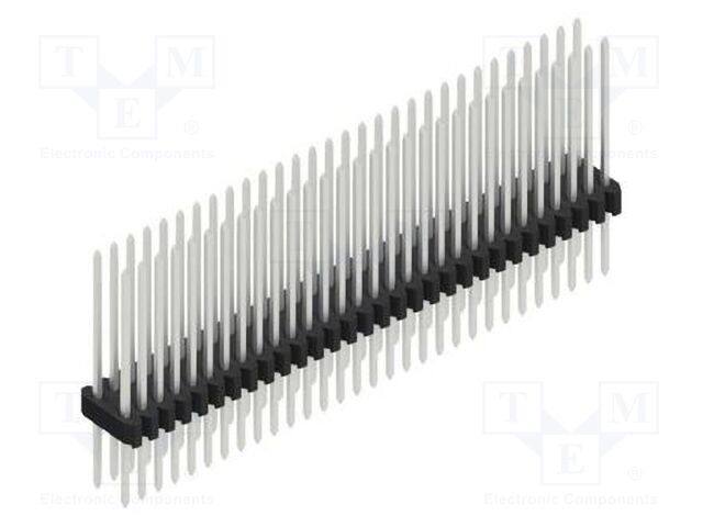Connector: pin strips; pin header; male; PIN: 60; 1.27mm; THT; 2x30