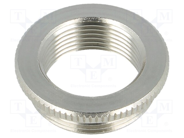 Reduction of threads for glands; Int.thread: M25; brass; nickel