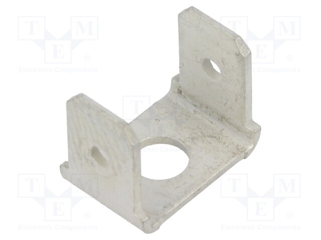 Terminal: flat; 6.3mm; 0.8mm; male; M4; double; screw; tinned