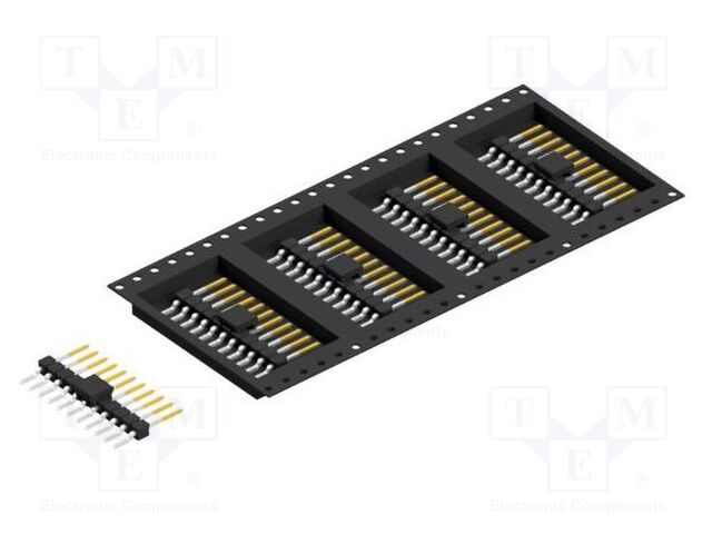 Connector: pin strips; pin header; male; PIN: 11; 2.54mm; SMT; 1x11